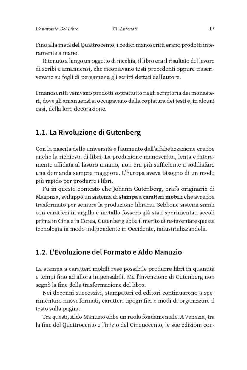 Typographic details of a non-fiction book layout