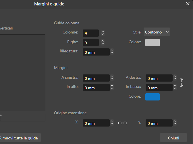 Aggiungi guide